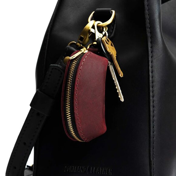 Portland Leather, Taco Keychain, Merlot, EUC - Picture 8 of 8